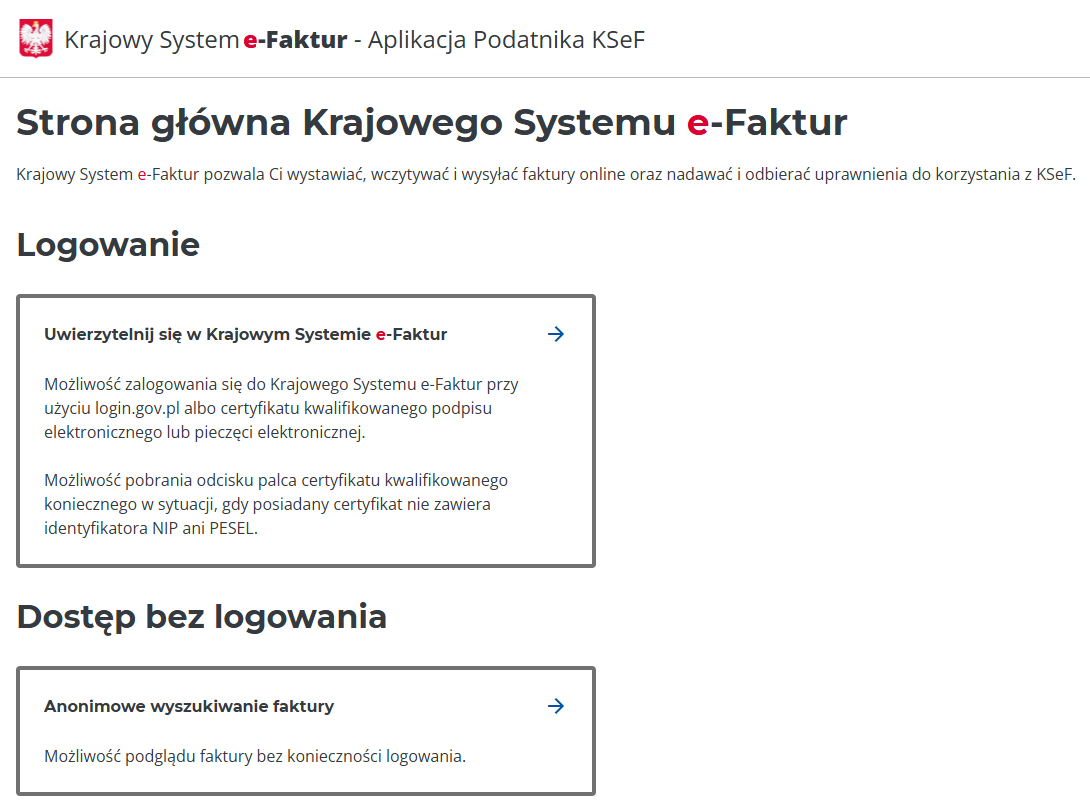 Strona główna KSeF
